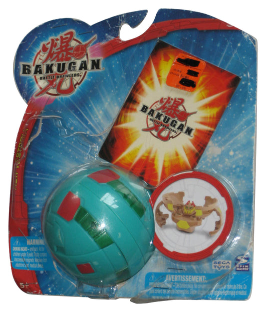 Bakugan Battle Brawlers New Vestroia (2008) Spin Master Teal Green Toy w/ Gate Card