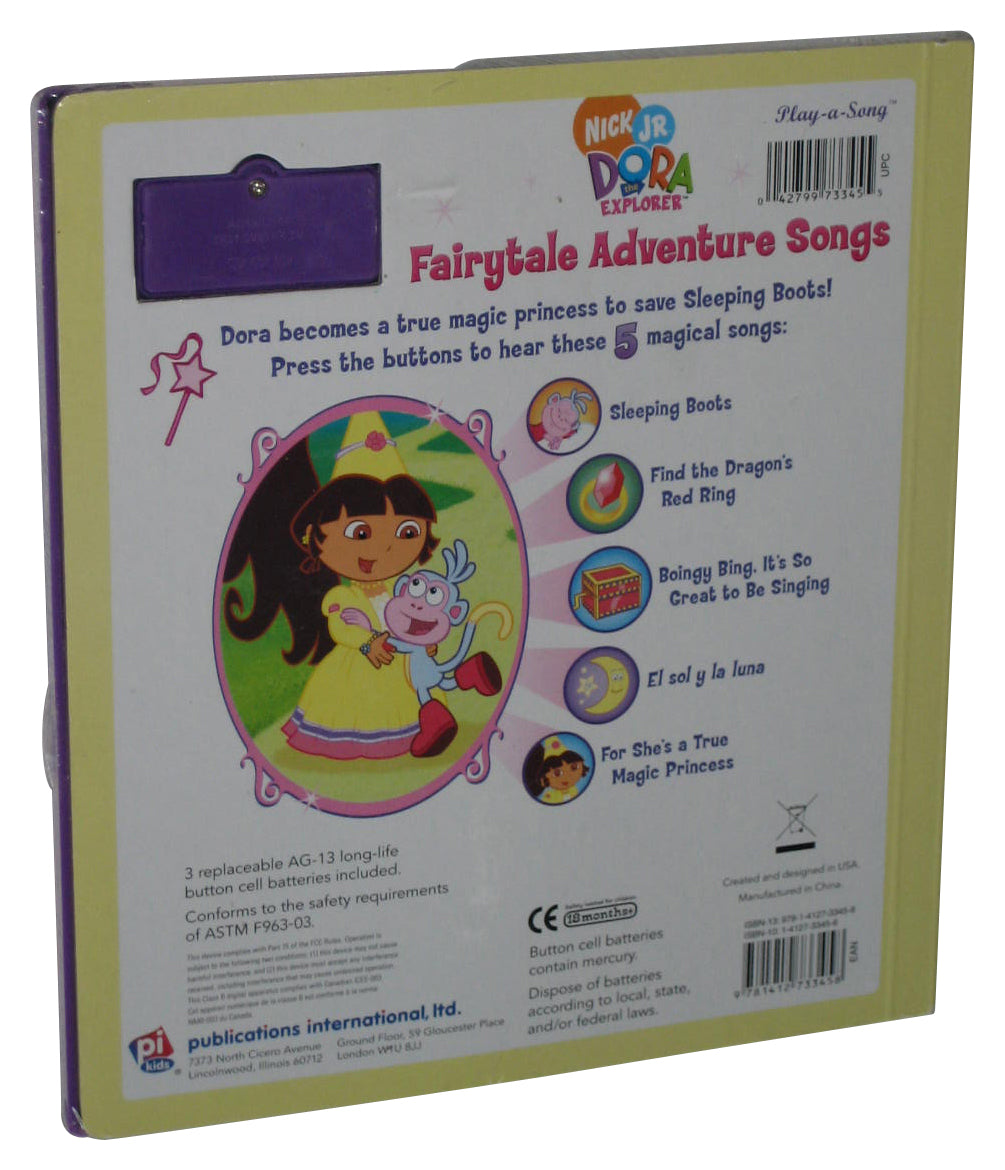 Nick Jr. Dora The Explorer Fairytale Adventure (2007) Play-A-Song Music Hardcover Book