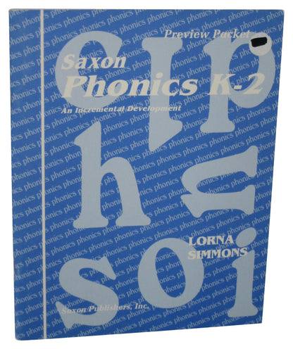 Saxon Phonics K-2 Preview Packet Paperback Book - (Lorna Simmons)