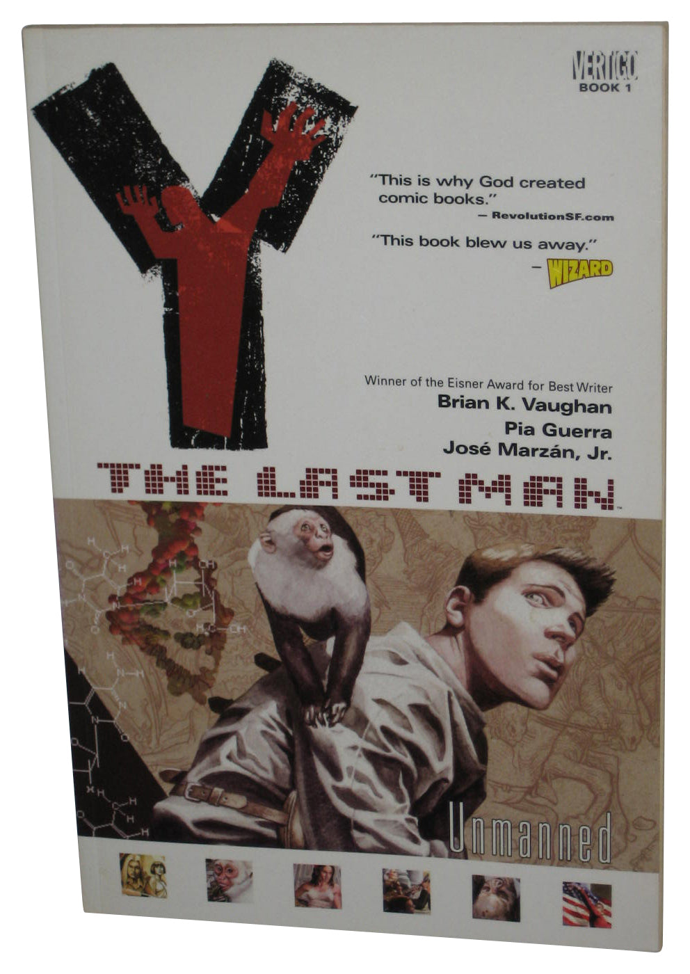 Y The Last Man Vol. 1 Unmanned (2003) Vertigo Comics Paperback Book