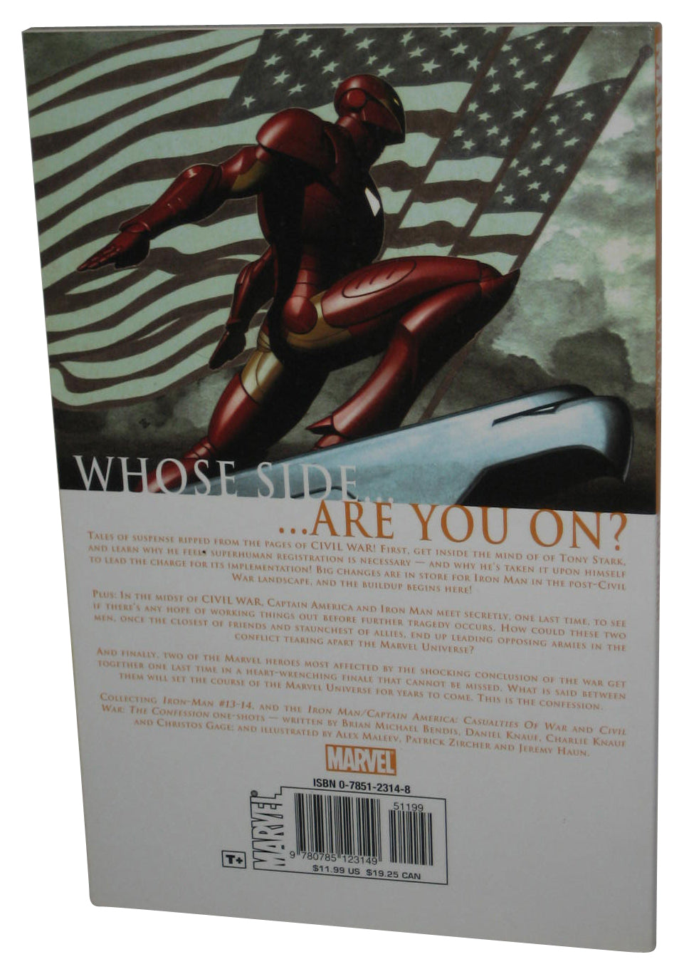 Marvel Comics Iron Man Civil War (2007) Paperback Book