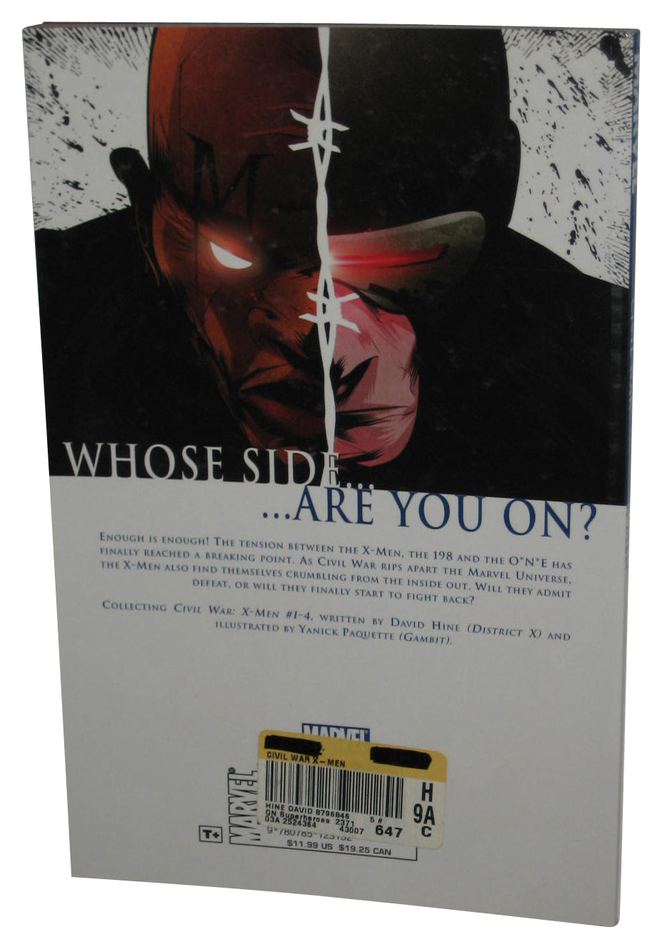 Marvel Comics X-Men Civil War (2007) Paperback Book