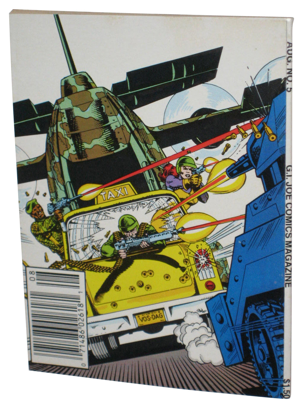 Marvel Comics GI Joe Aug No. 5 (1987) Small Mini Magazine Book