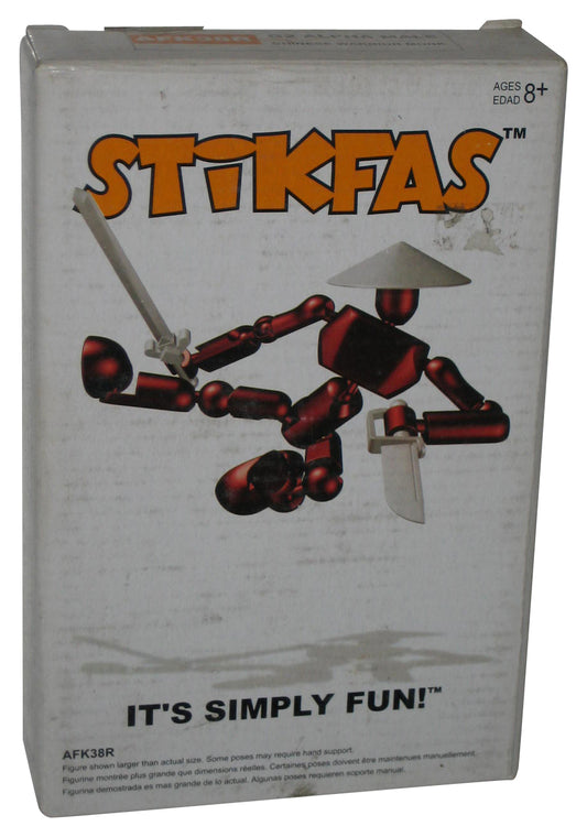 Stikfas G2 Alpha Male Chinese Warrior Monk (2005) Hasbro Poseable Toy Figure AFK38R