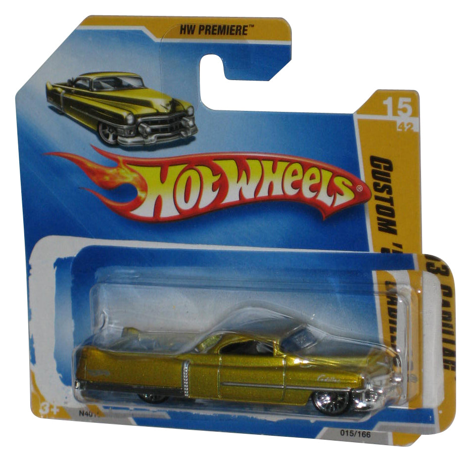 Hot Wheels 2009 New Models 15/42 Yellow Custom '53 Cadillac Toy Car 015/190 - (Short Card / Plastic Loose From Card)