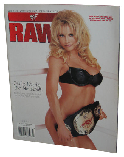 WWF Raw Wrestling April 1999 Magazine Book w/ Poster - (Sable Rocks The Mansion Cover)