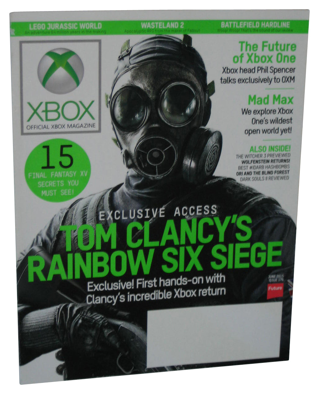 Xbox June 2015 Official Magazine Book Issue #175 - (Tom Clancy's Rainbow Six Siege Cover)