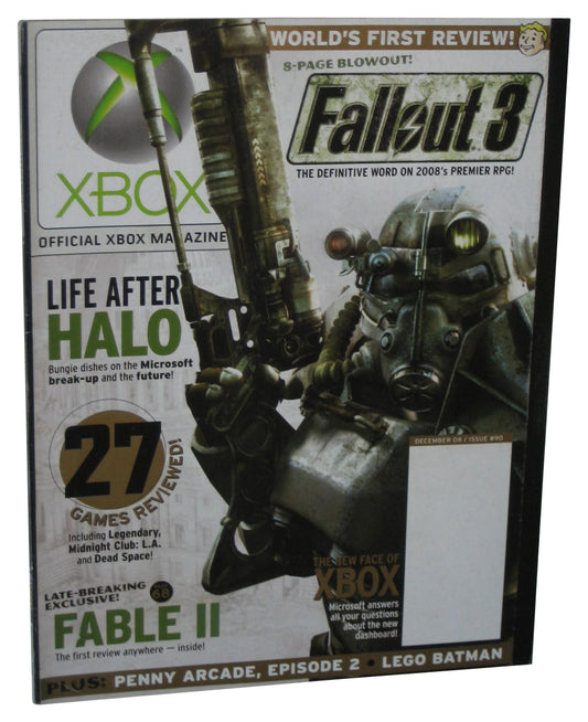 Xbox December 2008 Official Magazine Book Issue #90 - (Fallout 3 Cover)