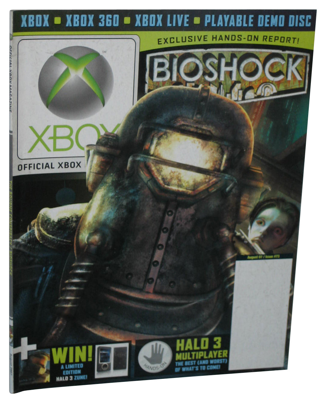 Xbox August 2007 Official Magazine Book Issue #73 - (Bioshock Cover)