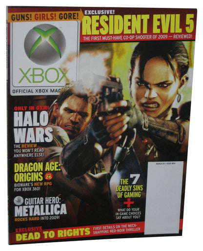 Xbox March 2009 Official Magazine Book Issue #94 - (Resident Evil 5 Cover)