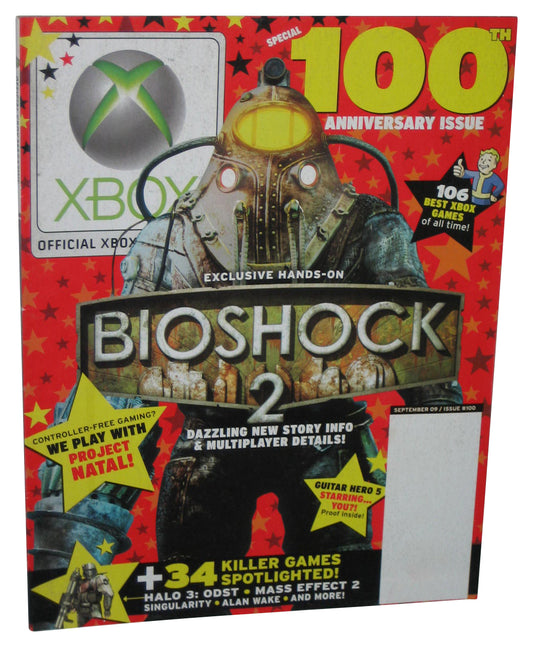 Xbox September 2009 Official Magazine Book Issue #100 - (Bioshock 2 Cover)
