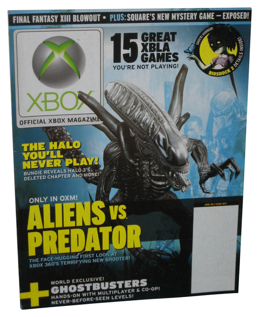 Xbox June 2009 Official Magazine Book Issue #97 - (Aliens vs Predator Cover)