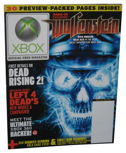 Xbox April 2009 Official Magazine Book Issue #95 - (Wolfenstein Cover)