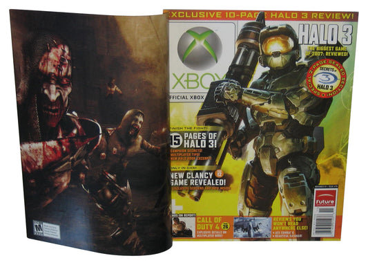 Xbox November 2007 Official Magazine Book Issue #76 - (Halo 3 Cover w/ Clive Barker's Jericho Advertisement)