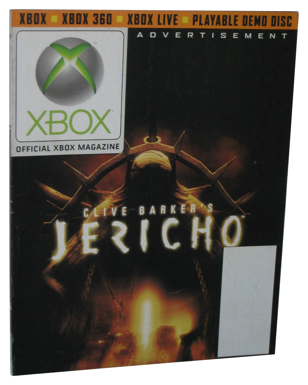 Xbox November 2007 Official Magazine Book Issue #76 - (Halo 3 Cover w/ Clive Barker's Jericho Advertisement)