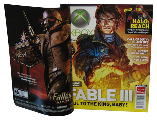 Xbox November 2010 Official Magazine Book Issue #115 - (Fable III Cover w/ Fallout New Vegas Advertisement)