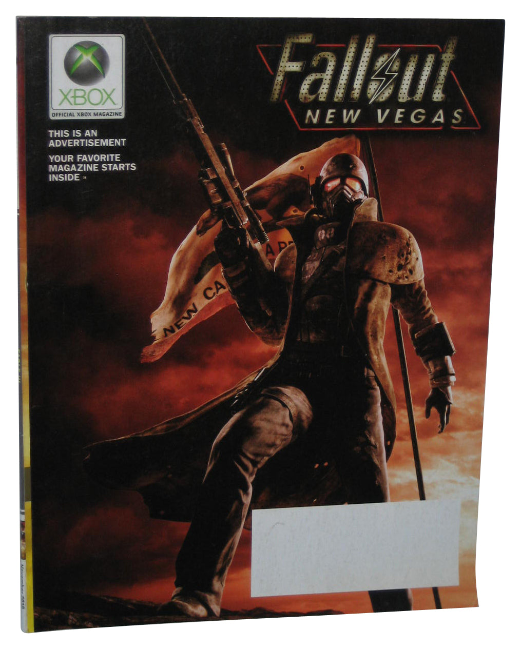 Xbox November 2010 Official Magazine Book Issue #115 - (Fable III Cover w/ Fallout New Vegas Advertisement)