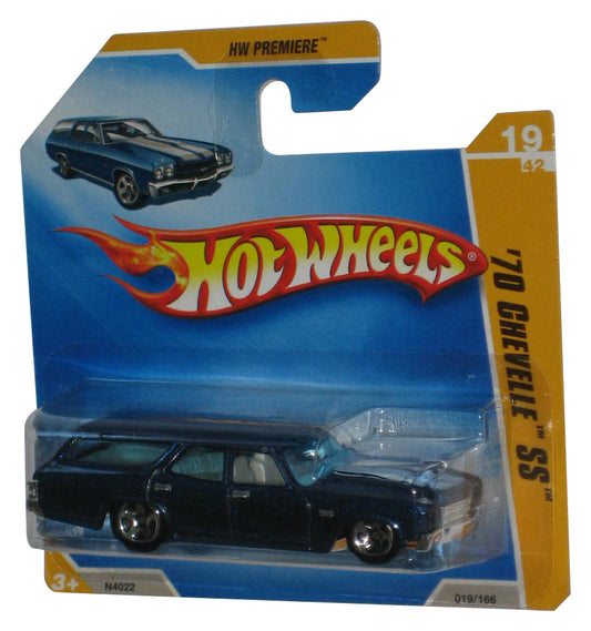 Hot Wheels 2009 New Models Blue '70 Chevelle SS Wagon Toy Car 019/190 - (Short Card)