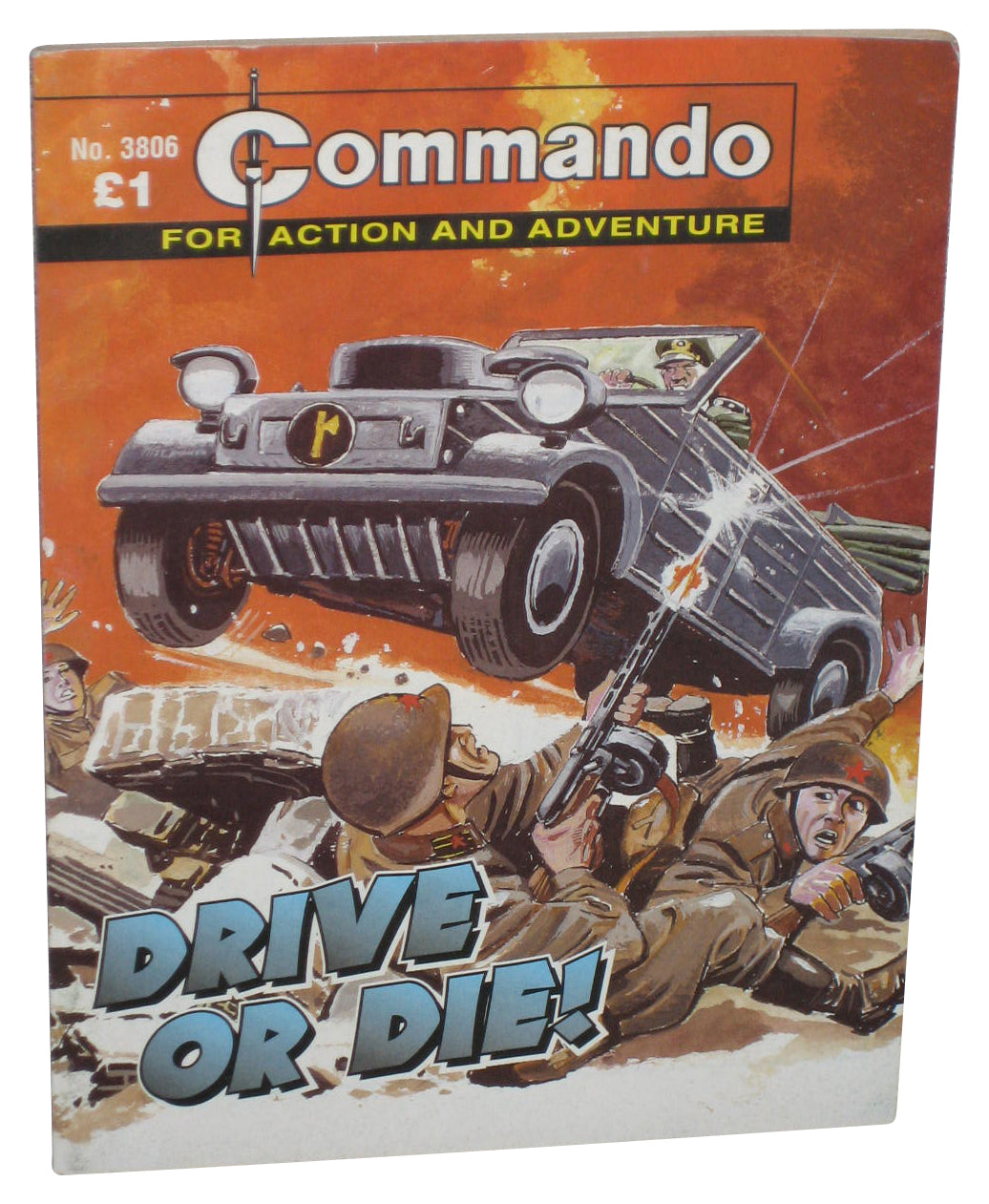 Command For Action And Adventure Drive Or Die! Paperback Book #3806