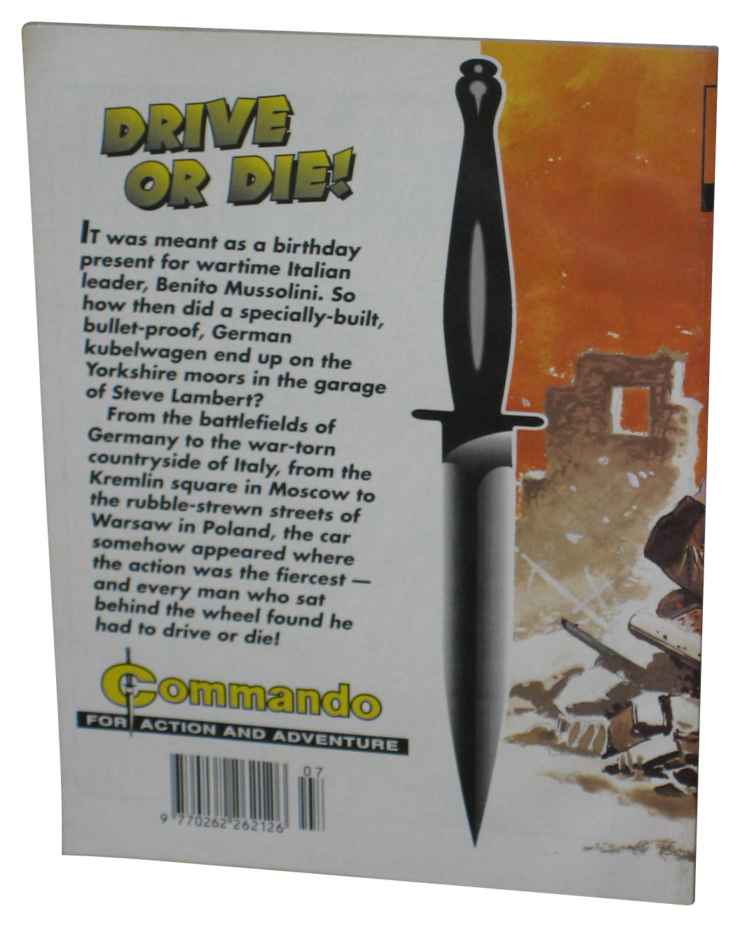 Command For Action And Adventure Drive Or Die! Paperback Book #3806