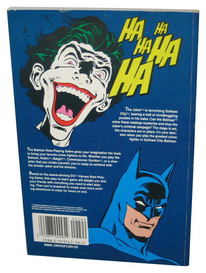 DC Comics Batman Role-Playing Game (1989) Paperback Book