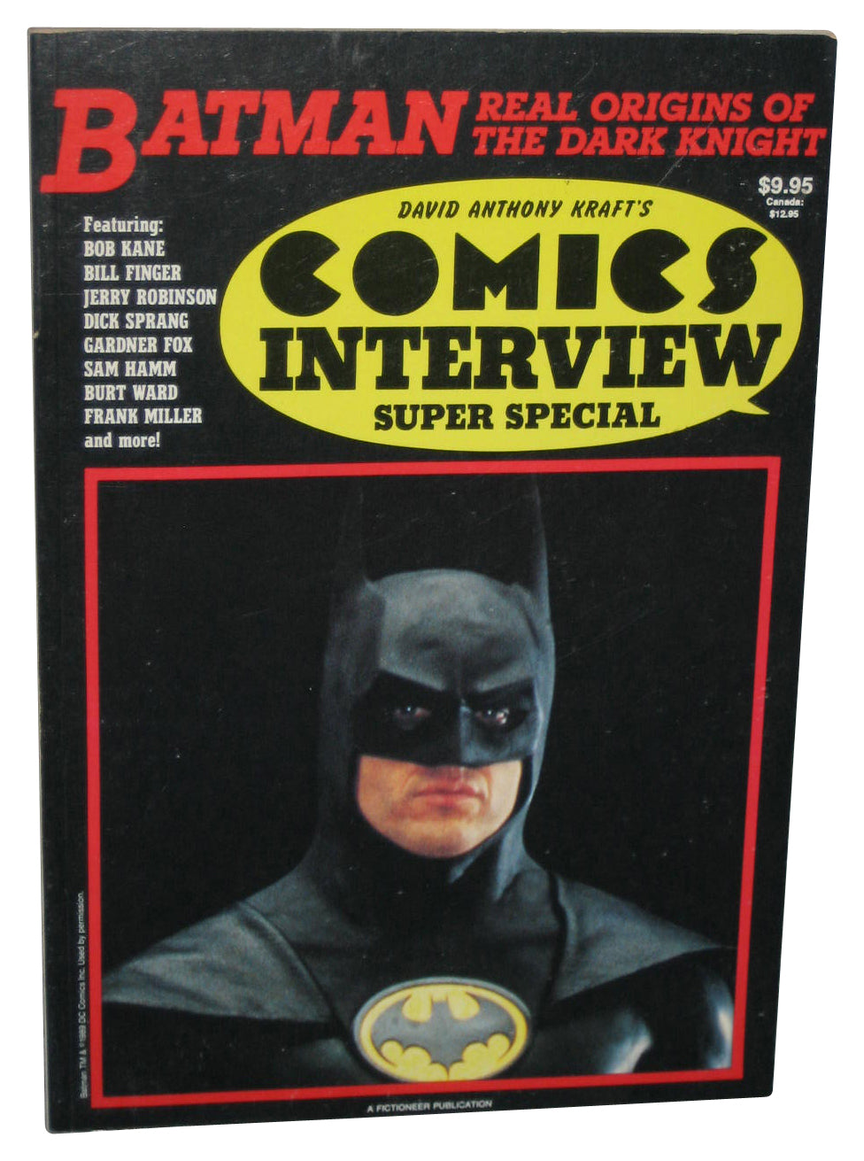 DC Comics Interview Super Special (1989) Batman Real Origins of The Dark Knight Book