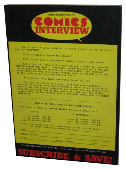 DC Comics Interview Super Special (1989) Batman Real Origins of The Dark Knight Book