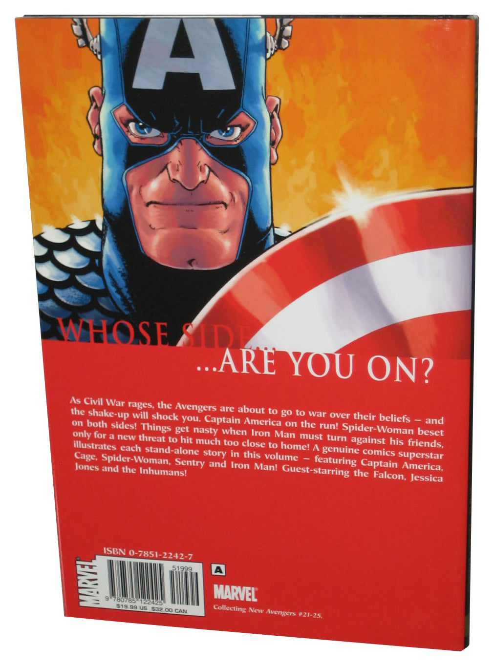 Marvel Comics New Avengers Vol. 5 Civil War (2007) Hardcover Book