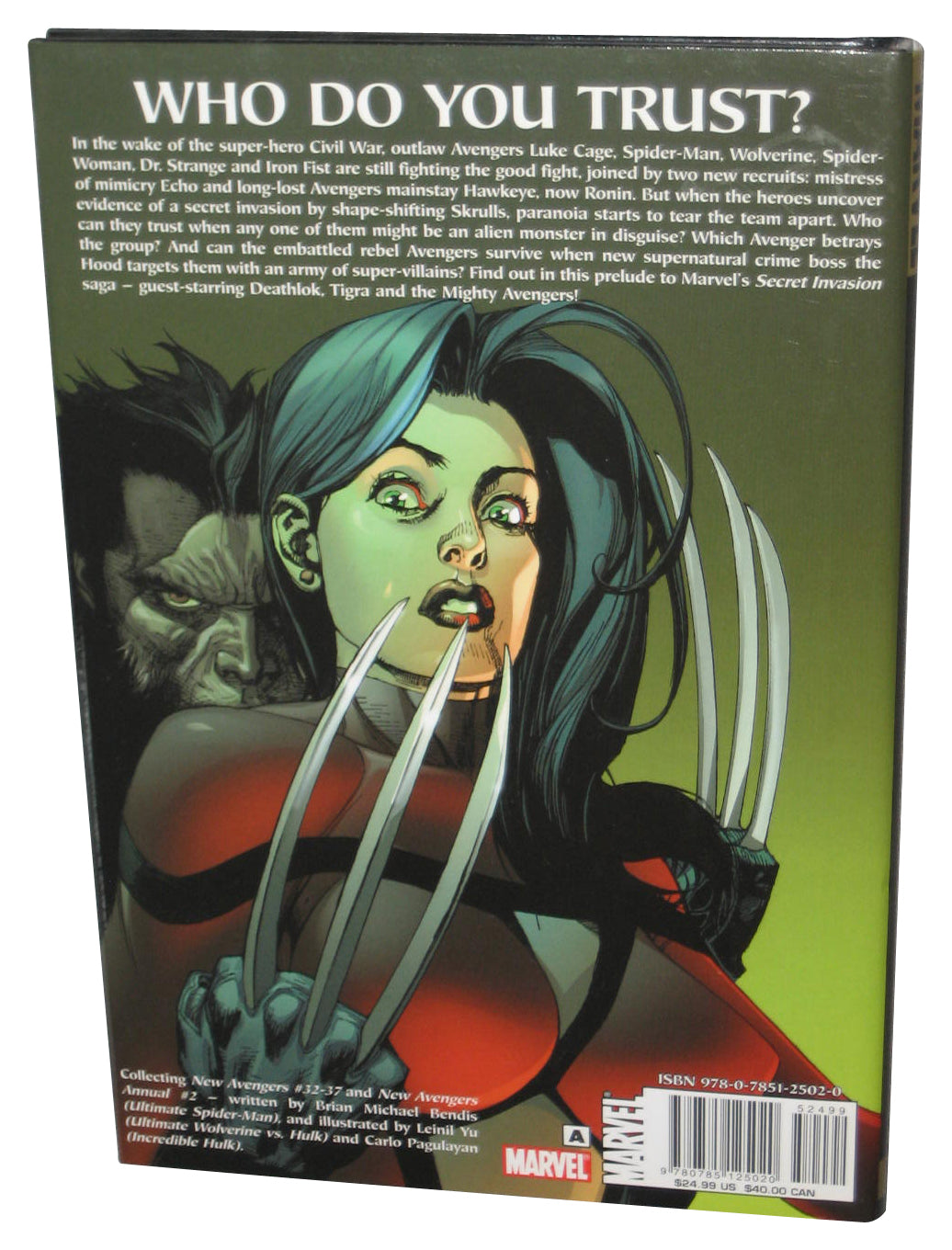 Marvel Comics New Avengers Vol. 7 The Trust (2008) Hardcover Book