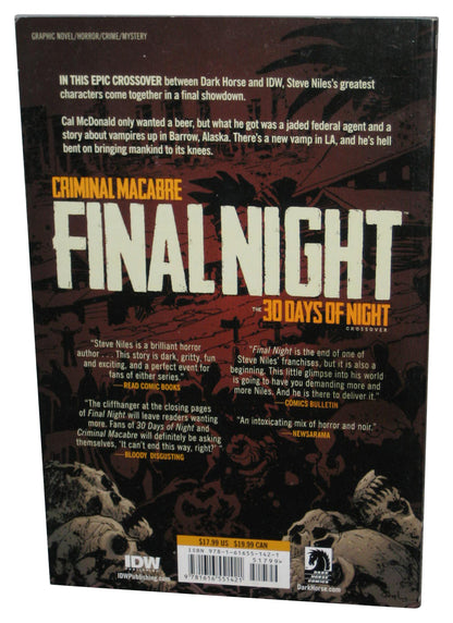 Criminal Macabre Final Night The 30 Days of Night Crossover (2013) Dark Horse Paperback Book