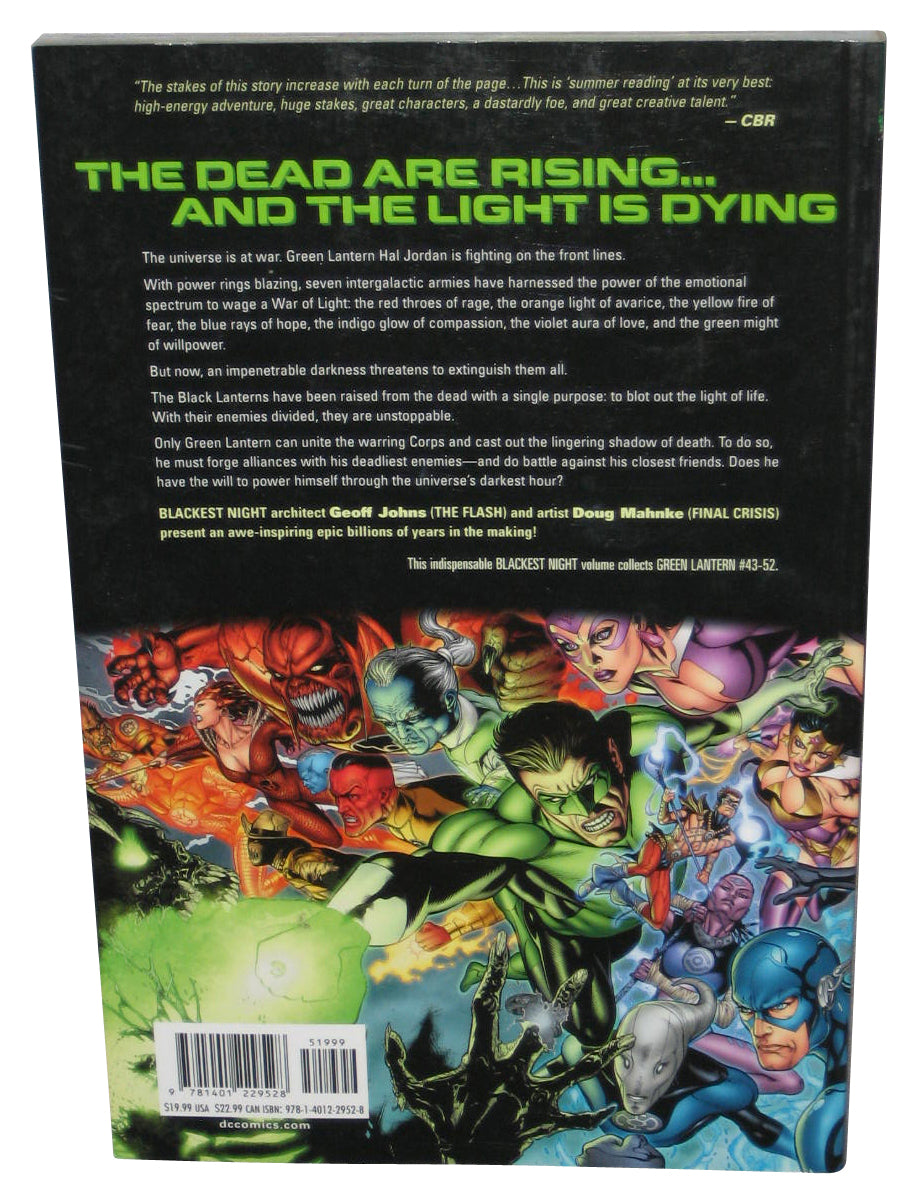 DC Comics Blackest Night Rise of The Black Lanterns (2011) Paperback Book
