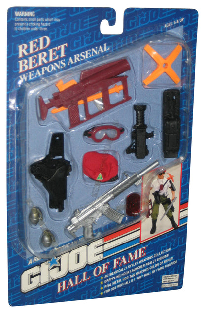 GI Joe Hall of Fame Hasbro (1993) Red Beret 12" Figure Weapon Arsenal Toy Accessories