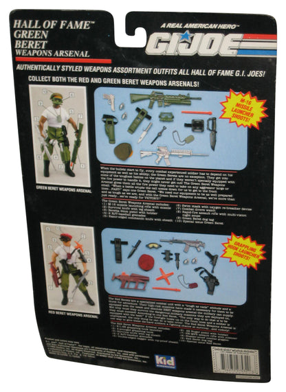 GI Joe Hall of Fame Hasbro (1993) Green Beret 12" Figure Weapon Arsenal Toy Accessories