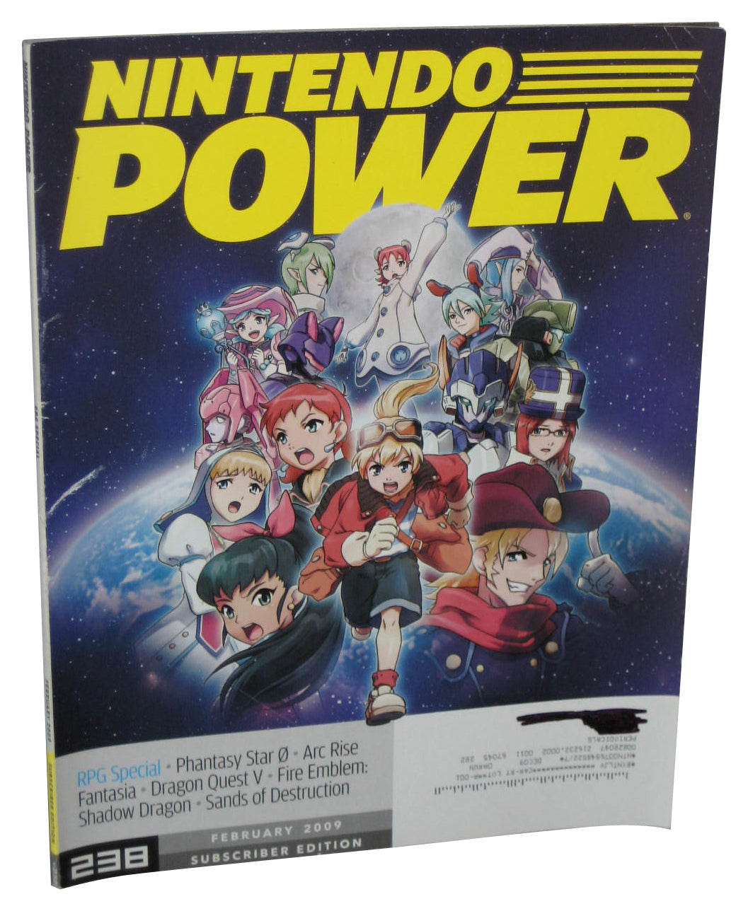 Nintendo Power February 2009 Magazine Book #238 - (Phantasy Star 0 Cover)