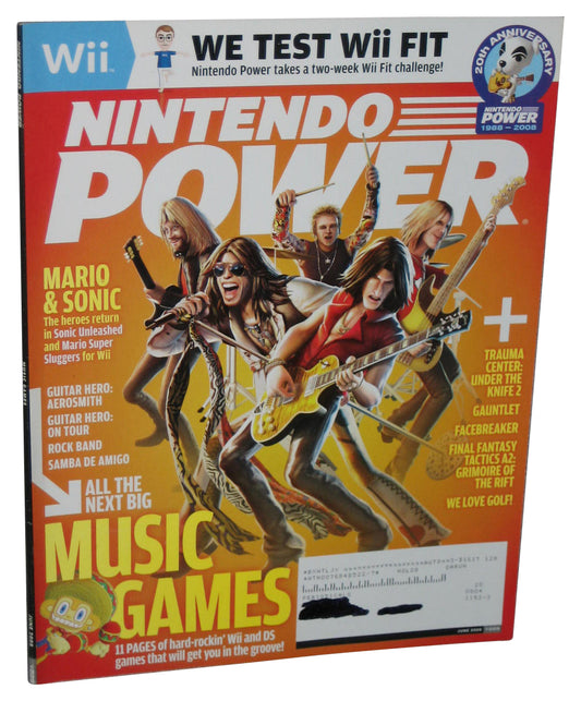 Nintendo Power June 2008 Magazine Book #229 - (Guitar Hero Aerosmith Cover)