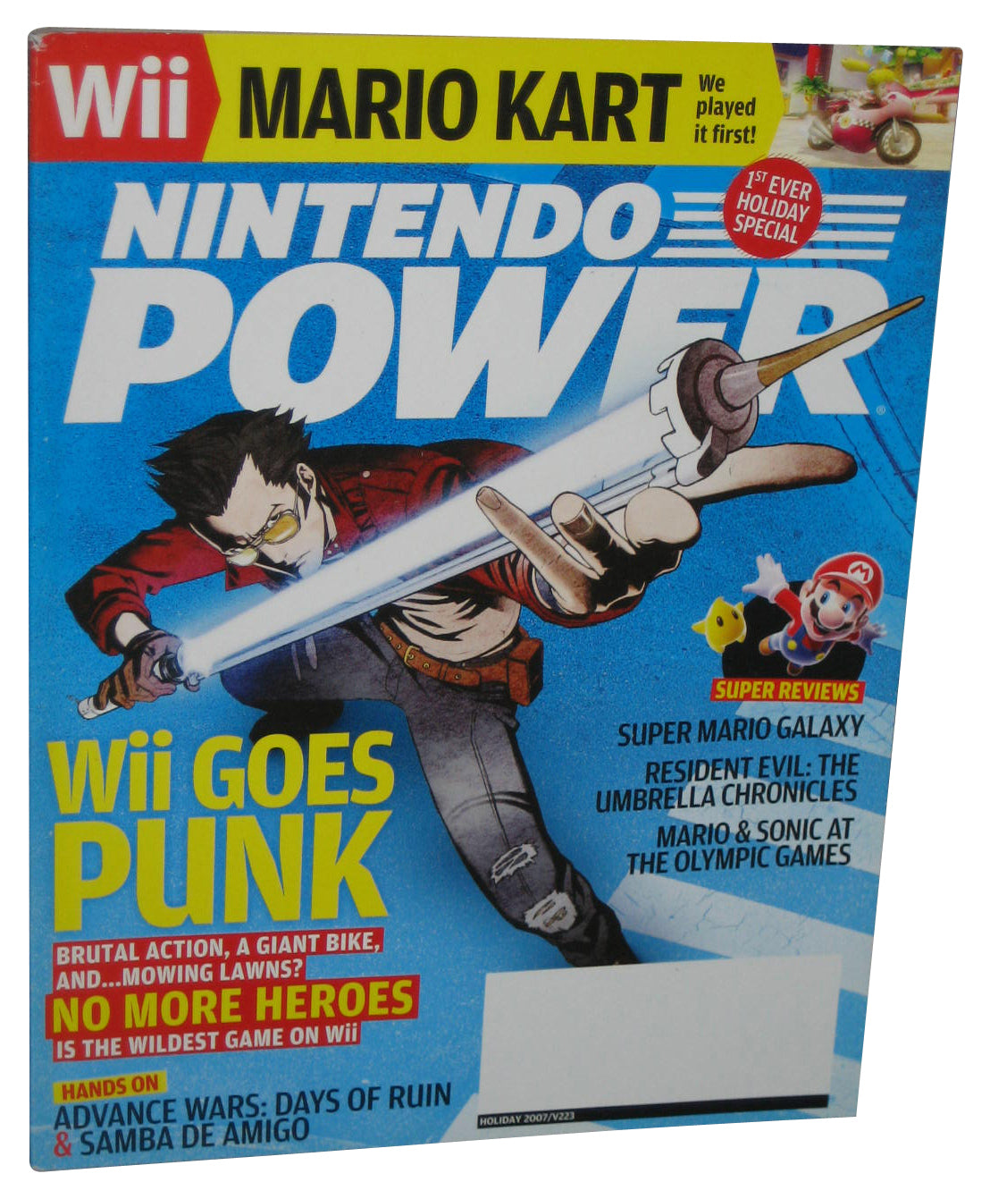 Nintendo Power Holiday 2007 Magazine Book #223 - (Wii Goes Punk)