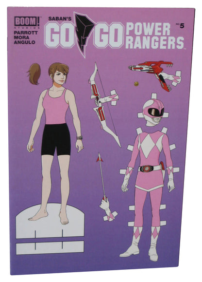 Go Go Power Rangers Audrey Mok Pink Ranger Paper Doll (2018) Boom Comic Book #5