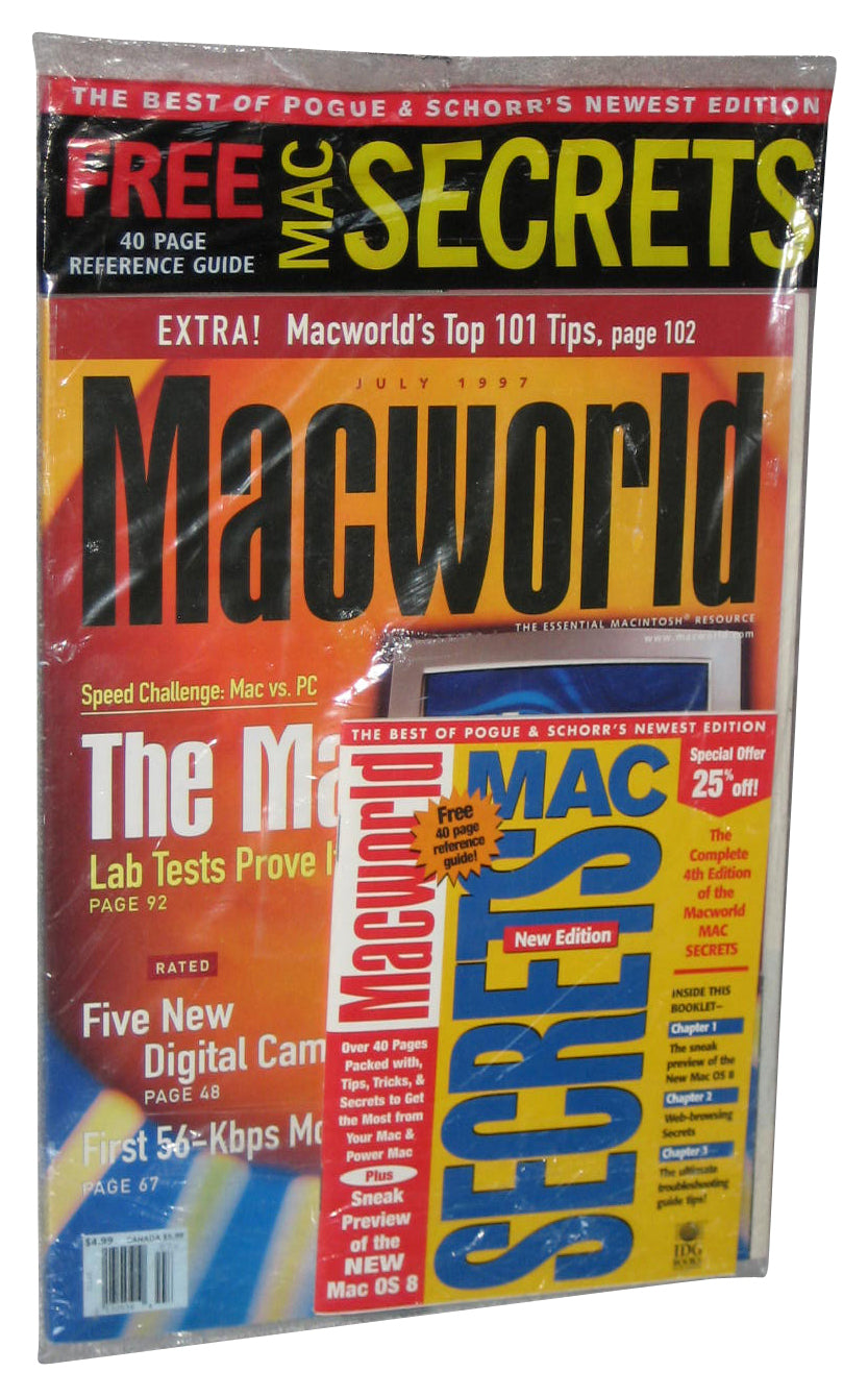 Macworld July 1997 Magazine Book w/ Best of Pogue & Schorr Mini Book