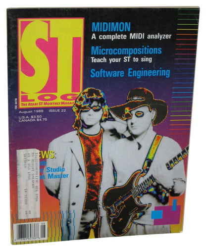 Atari ST Log August 1988 Magazine Book Issue #22