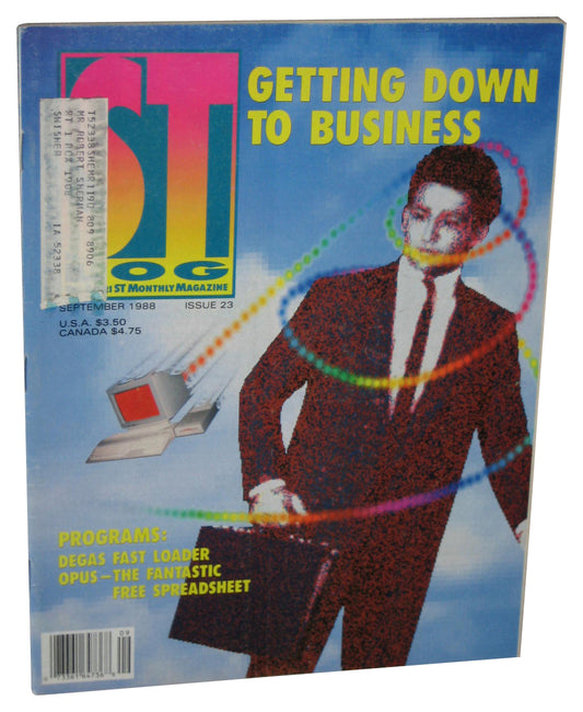 Atari ST Log September 1988 Magazine Book Issue #23 - (Getting Down To Business Cover)