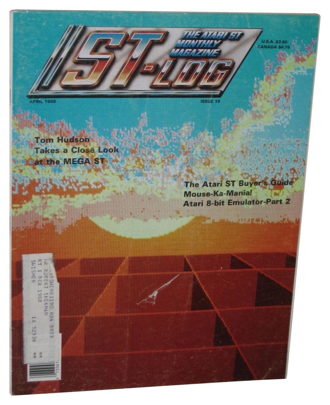 Atari ST Log April 1988 Magazine Book Issue #18