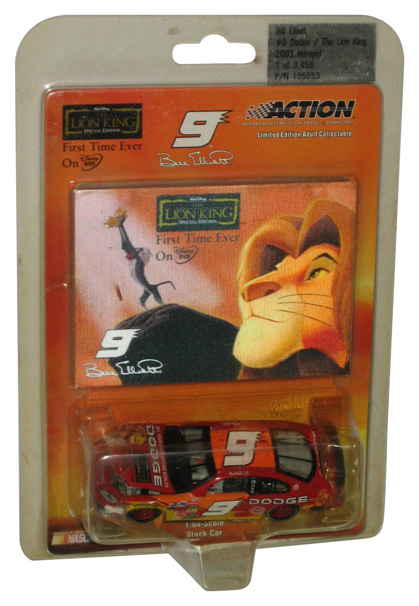 Nascar Action Disney Lion King Bill Elliott 2003 Intrepid Orange & Red Toy Car