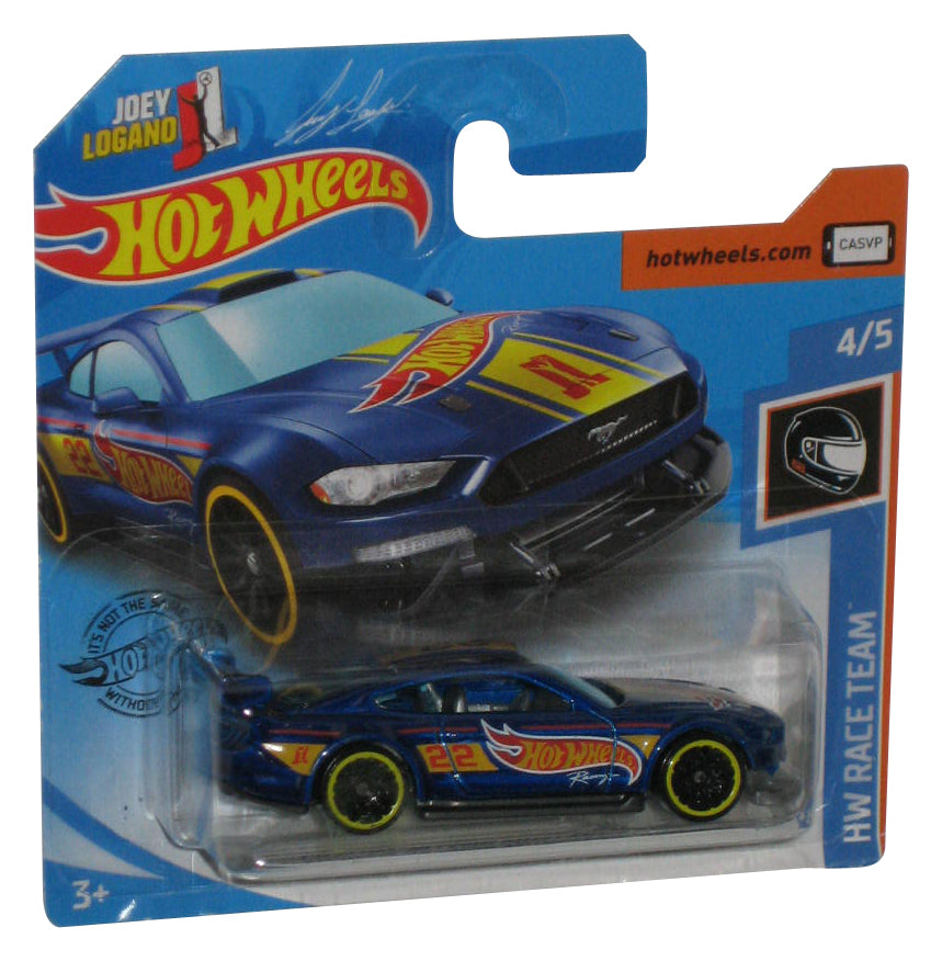 Hot Wheels HW Race Team 4/5 Joey Logano (2017) Blue Custom '18 Ford Mustang GT Car 222/250 - (Short Card)