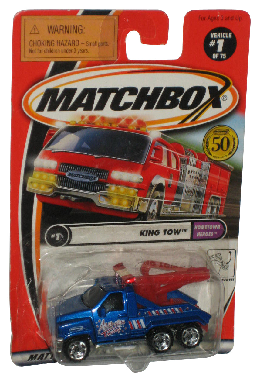 Matchbox Hometown Heroes (2001) Blue King Tow Truck 1/75