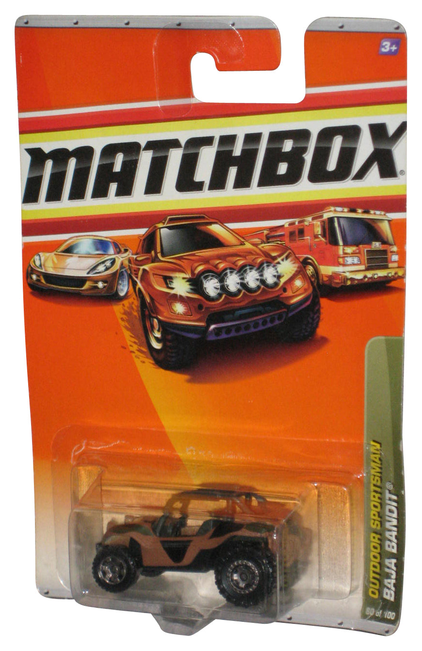 Matchbox Outdoor Sportsman (2009) Brown Baja Bandit Toy Car 80/100 - (Plastic Loose From Card)