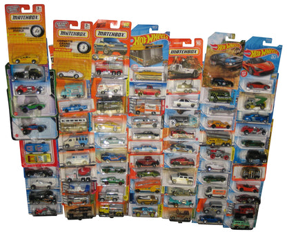 Hot Wheels & Matchbox Die Cast Mixed Collection -- (Lot of 73 Toy Cars)