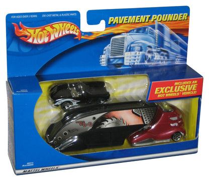 Hot Wheels Pavement Pounder (2000) Red & Black Steel Muscle Truck & Exclusive Toy Car