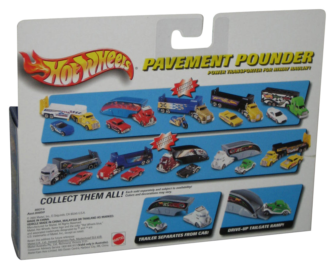 Hot Wheels Pavement Pounder (2000) Red & Black Steel Muscle Truck & Exclusive Toy Car