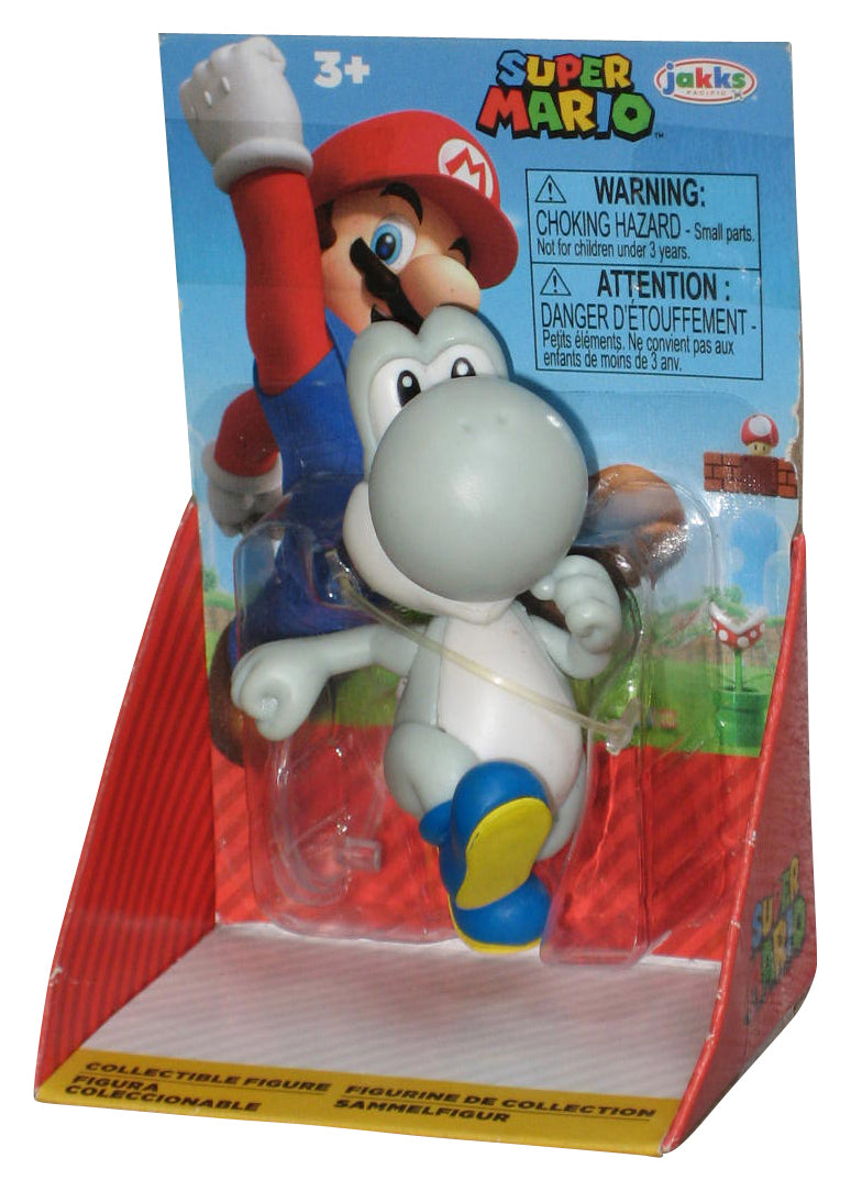Nintendo Super Mario Bros. (2022) Jakks Pacific White & Gray Yoshi Mini Figure