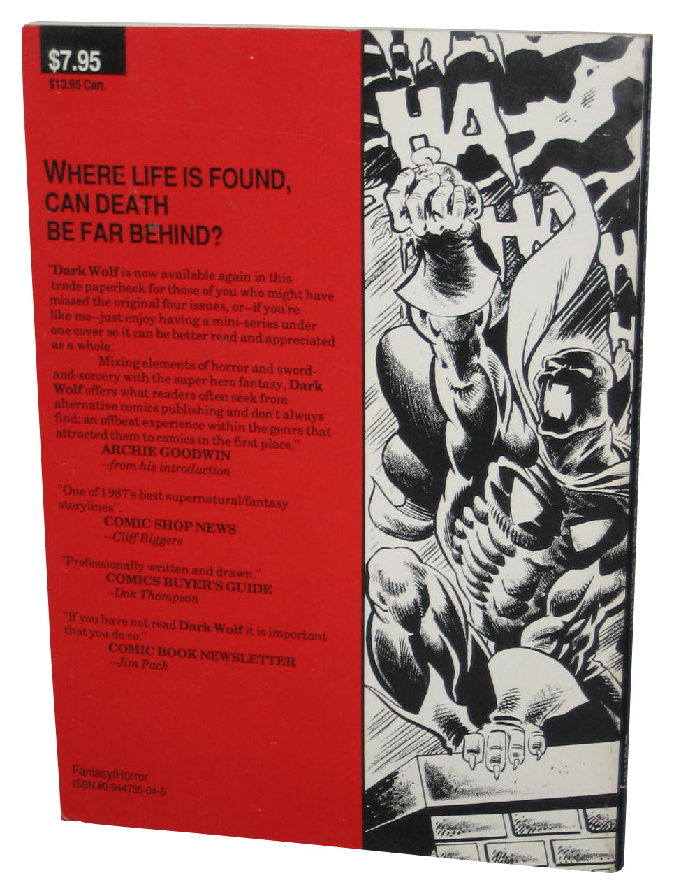 The Dark Wolf Collection (1988) Eternity Paperback Book